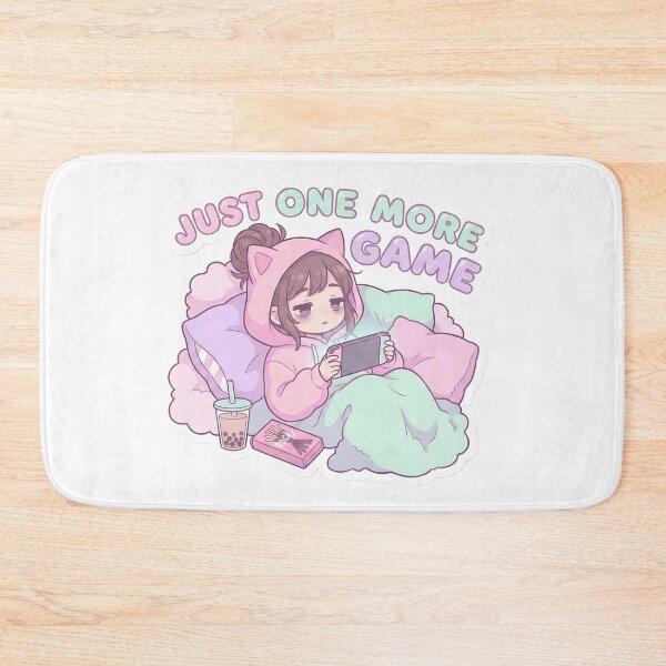 Item preview, Sleepy Cozy Gamer Girl "Just One More Game" designed and sold by StickyGuys.