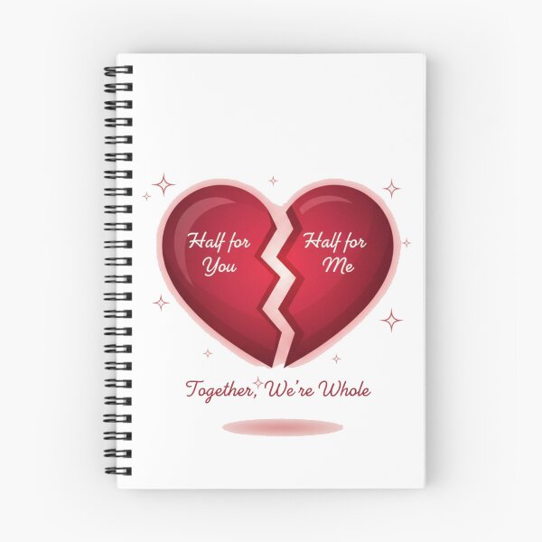 Item preview, Half for You, Half for Me | Romantic Valentine Heart Design Together We’re Whole designed and sold by Nara8.