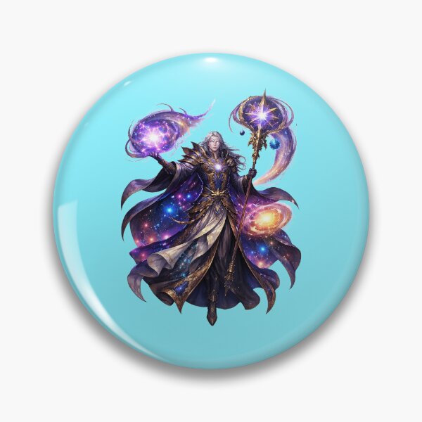 Item preview, Astral Sorcerer Summoning Star Energy – Fantasy Mage Cosmic Magic Illustration for Apparel & Prints designed and sold by Fashion Empire.