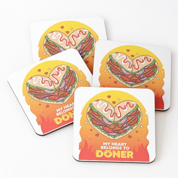 Item preview, My Heart Belongs to Döner – Funny Foodie Kebab Lover Design. designed and sold by The-T-In-Retro.