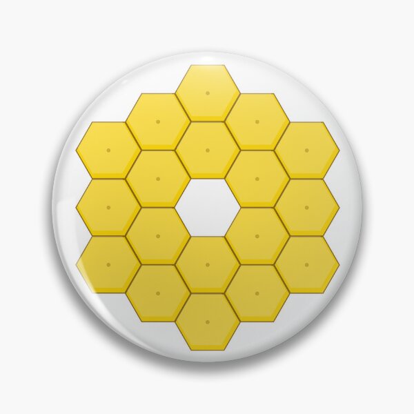 Item preview, JWST Mirror Hexagon Gold - James Webb Telescope Art designed and sold by AnishKalsi.