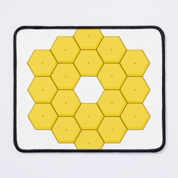 Item preview, JWST Mirror Hexagon Gold - James Webb Telescope Art designed and sold by AnishKalsi.