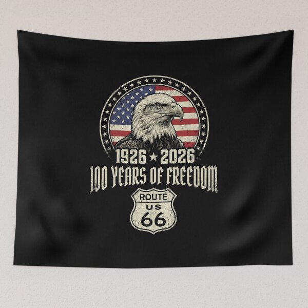 Item preview, Route 66 Centennial 1926-2026 - Faded Eagle & Stars designed and sold by G350.