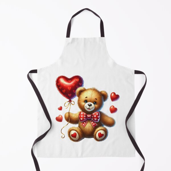 Item preview, Valentine Teddy Bear Love Heart - Romantic Rose Gift Art designed and sold by FuzionRaptor.