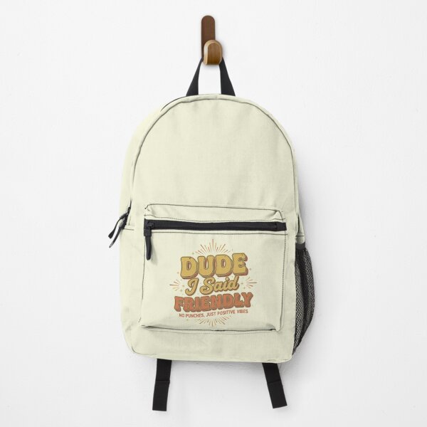 Item preview, Dude I Said Friendly Retro 70s Typography - Vintage Sarcastic Humor Positive Vibes Aesthetic designed and sold by axiksa10.