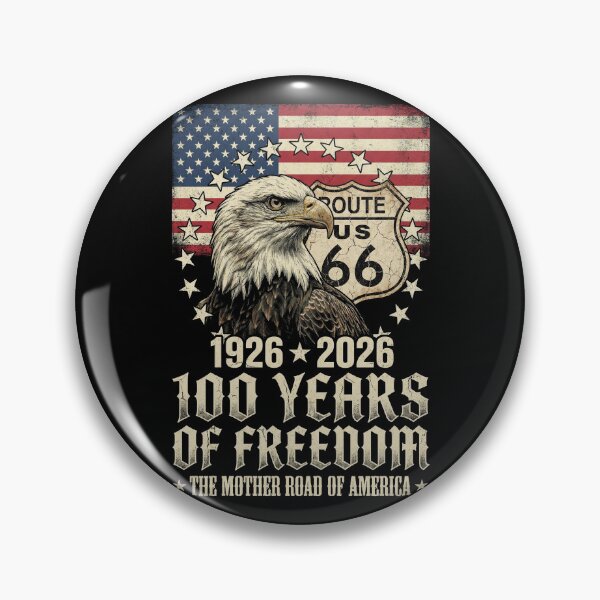 Artikelvorschau, Route 66 Patriotisches 100-jähriges Jubiläum – Adler & Rechteckige Flagge entworfen und verkauft von G350.