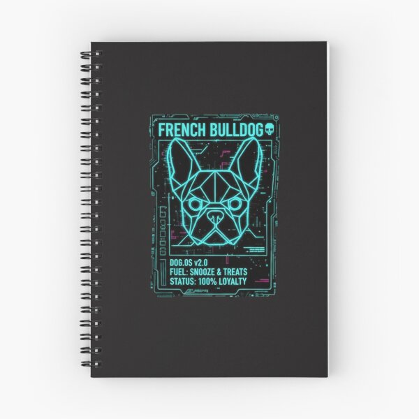 Item preview, Neon French Bulldog - Doge OS Retro Cyberpunk Edition  designed and sold by PrimeTime85.