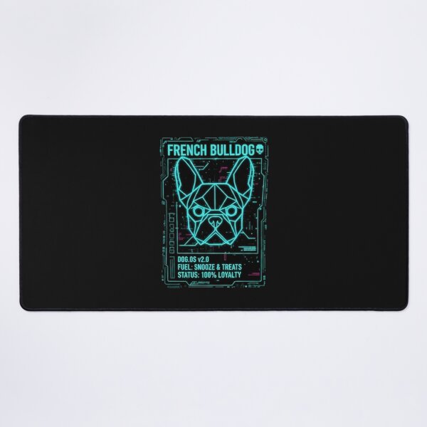 Item preview, Neon French Bulldog - Doge OS Retro Cyberpunk Edition  designed and sold by PrimeTime85.