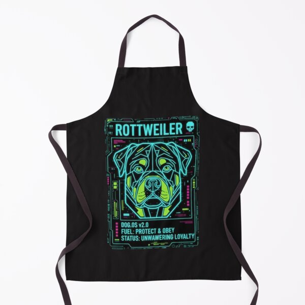 Item preview, Neon Rottweiler - Guardian Spirit Doge OS Retro Cyberpunk  designed and sold by PrimeTime85.