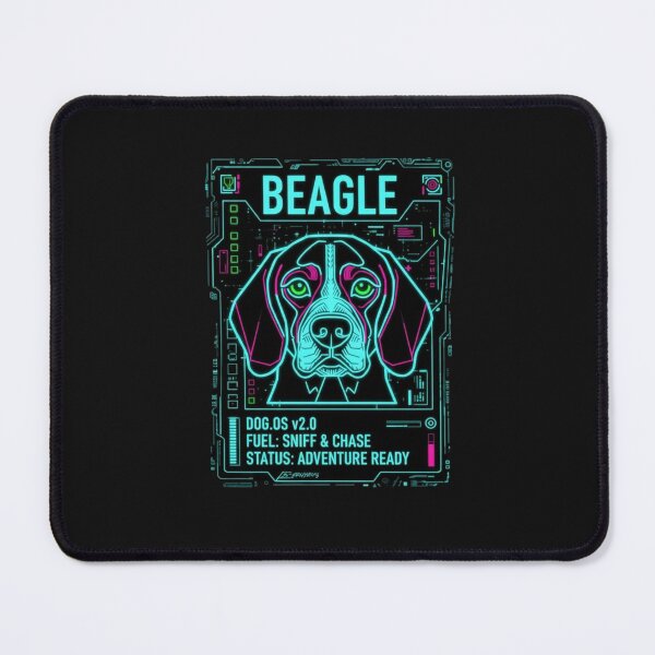 Item preview, Neon Beagle - Adventure Ready Doge OS Retro Cyberpunk  designed and sold by PrimeTime85.