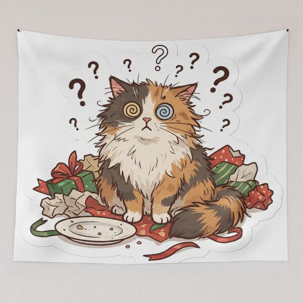 Item preview, What Day Is It Confused Cat Holiday Limbo designed and sold by StickyGuys.