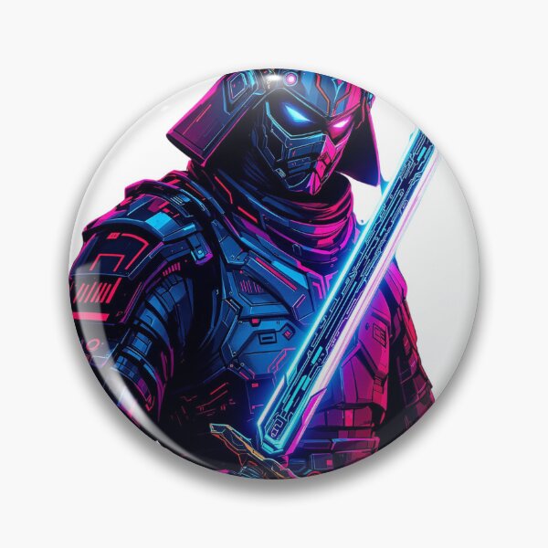 Item preview, samurai cyberpunk designed and sold by NautilusPrint.