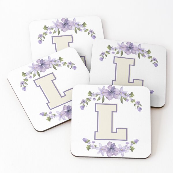 Item preview, Letter L Monogram with Flowers – Elegant Floral Initial Design designed and sold by OmikronStore.
