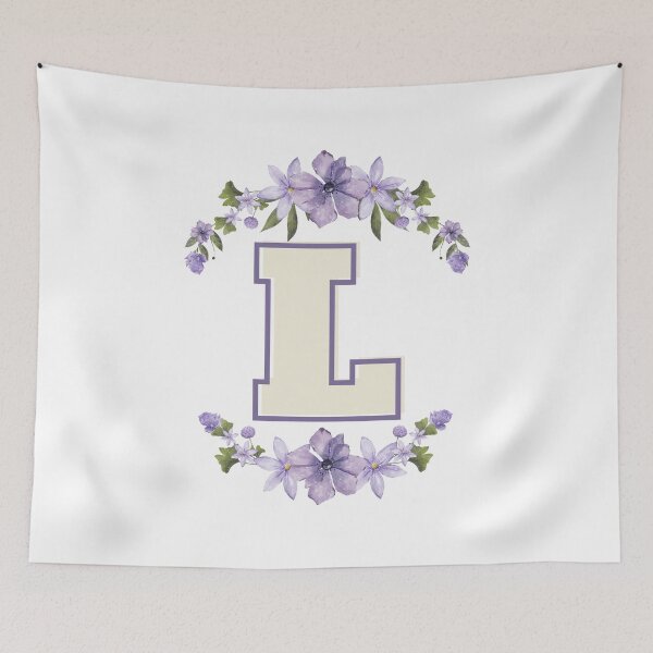 Item preview, Letter L Monogram with Flowers – Elegant Floral Initial Design designed and sold by OmikronStore.