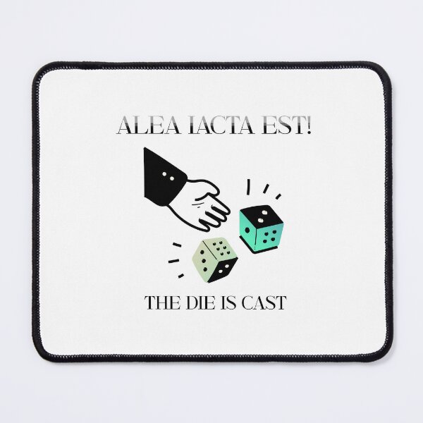 Item preview, Alea Iacta Est - Retro Dice Throwing Philosophy Art designed and sold by PrimeTime85.