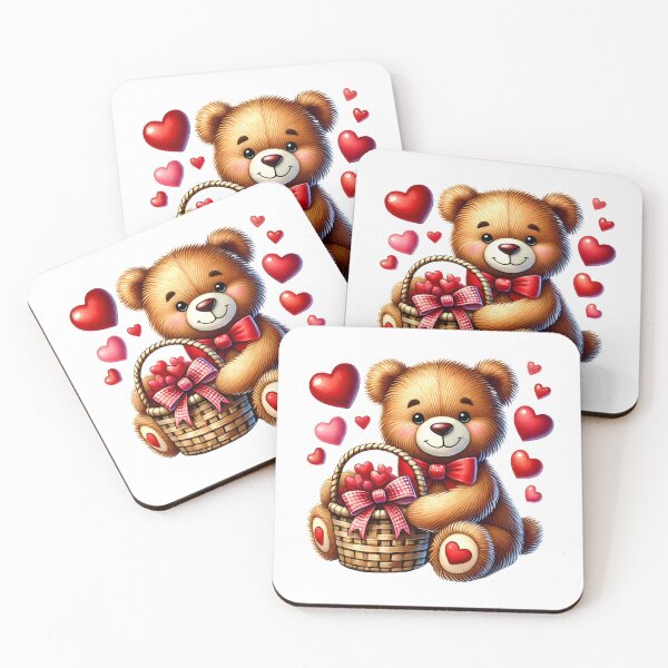 Item preview, I Love You Teddy Bear - Sweet Valentine Heart Mascot designed and sold by FuzionRaptor.
