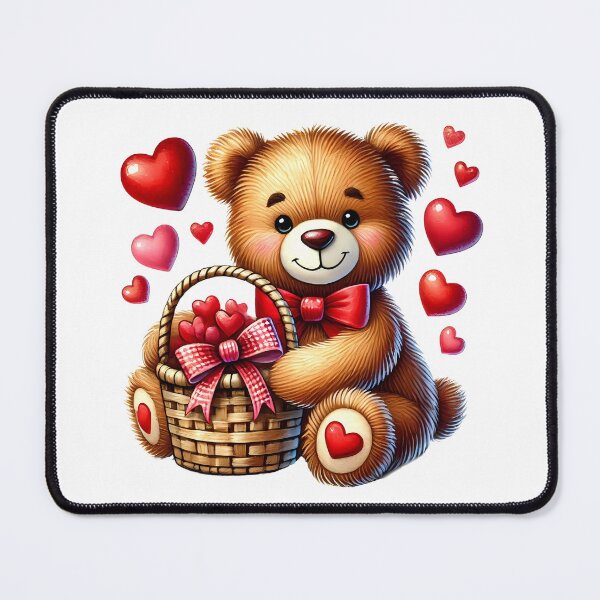 Item preview, I Love You Teddy Bear - Sweet Valentine Heart Mascot designed and sold by FuzionRaptor.