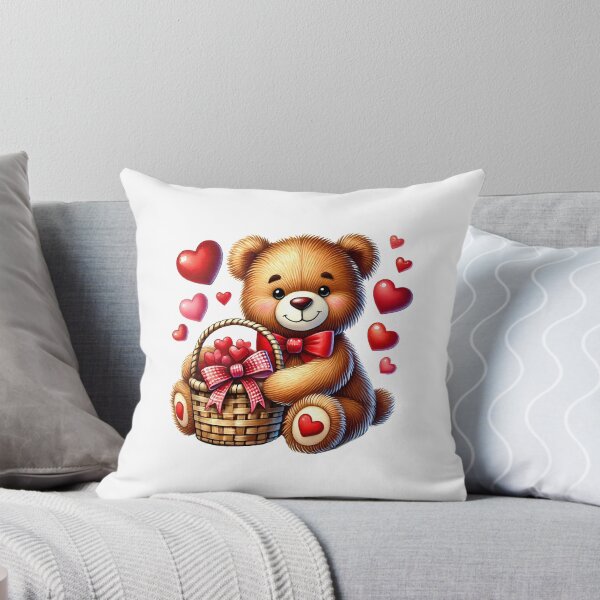 Item preview, I Love You Teddy Bear - Sweet Valentine Heart Mascot designed and sold by FuzionRaptor.
