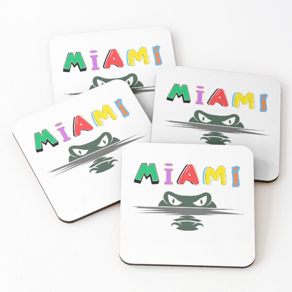 Item preview, Miami Gator - Retro Colorful Typography Art designed and sold by PrimeTime85.