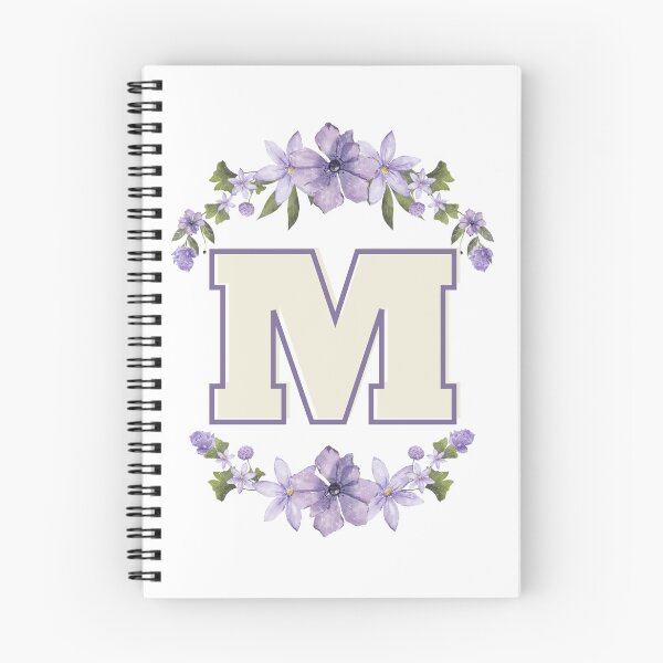 Item preview, Letter M Monogram with Flowers – Elegant Floral Initial Design designed and sold by OmikronStore.
