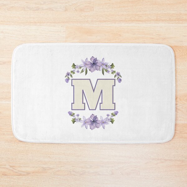 Item preview, Letter M Monogram with Flowers – Elegant Floral Initial Design designed and sold by OmikronStore.