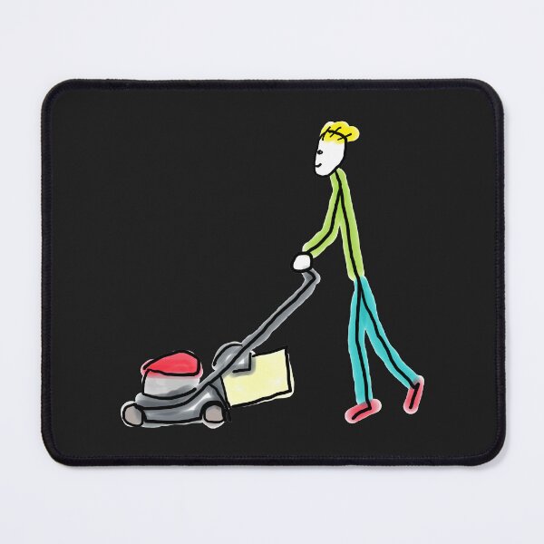 Item preview, Lawn Mowing Stickman designed and sold by Mark-Ewbie.