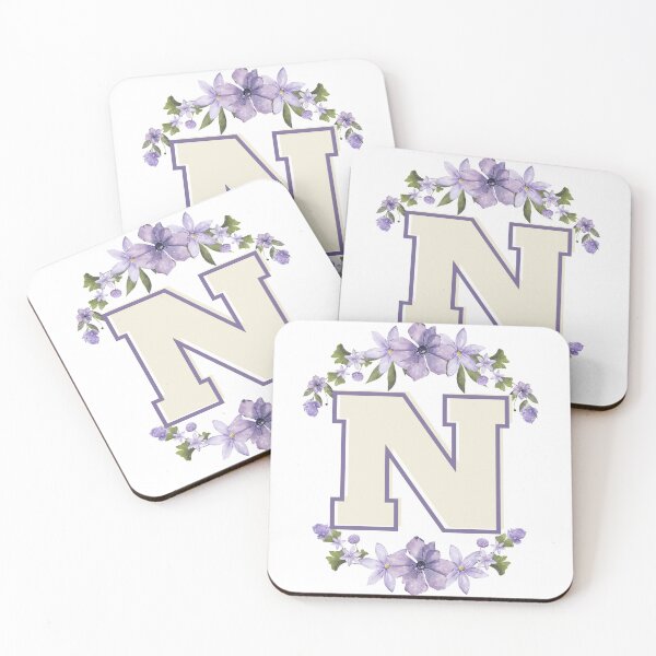 Item preview, Letter N Monogram with Flowers – Elegant Floral Initial Design designed and sold by OmikronStore.