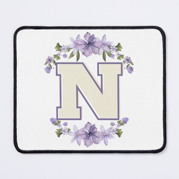 Item preview, Letter N Monogram with Flowers – Elegant Floral Initial Design designed and sold by OmikronStore.