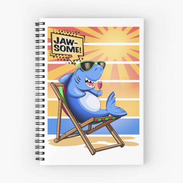 Item preview, Shark at the beach Jawsome designed and sold by LouPons.