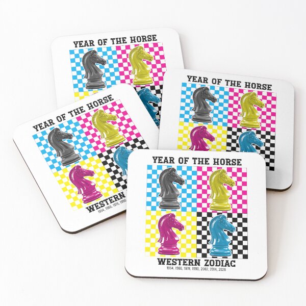 Item preview, CMYK Knight - The Modern Year of the Horse designed and sold by HexOne.