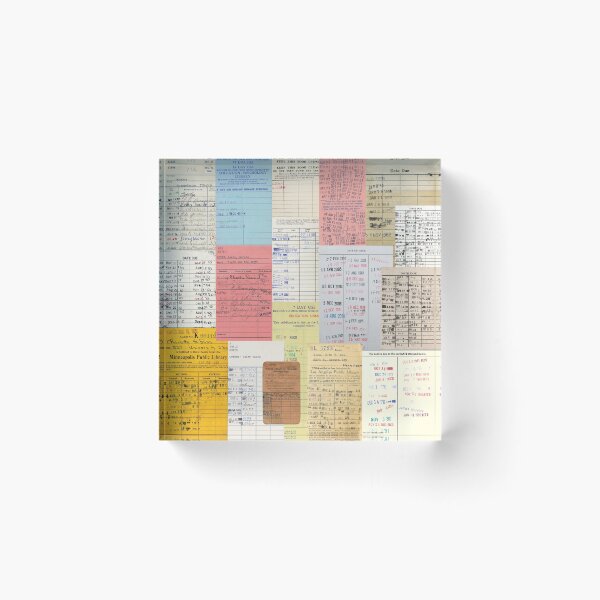 Item preview, vintage library cards designed and sold by steymo.