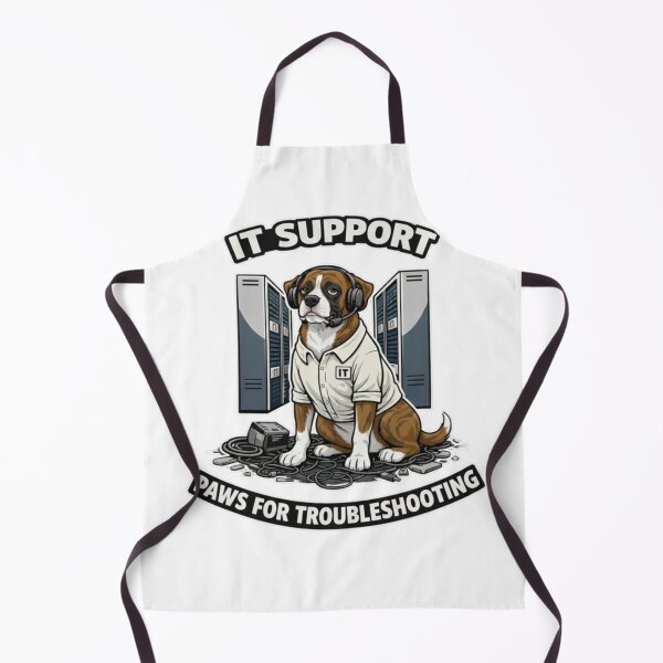 Item preview, Boxer IT Support - Paws for Troubleshooting Funny Boxer Dog IT Gift designed and sold by Pulse & Paws | Pop Culture Tees and Stickers.