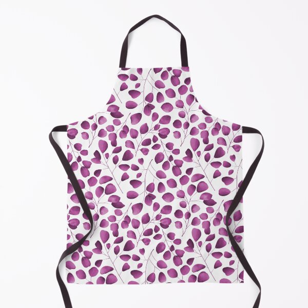Item preview, Dancing Eucalyptus Leaves - Magenta on White BG designed and sold by thecolorbirdie.