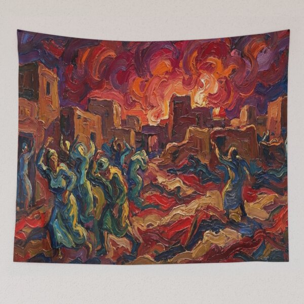 Item preview, Sokoto in Crimson: The Night the Sky Burned designed and sold by SamuelGabrielSG.