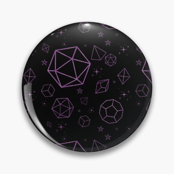 Item preview, Purple Sparkly D20 Dice Seamless Pattern Fantasy Tabletop RPG Dice Design designed and sold by annebmeadows.