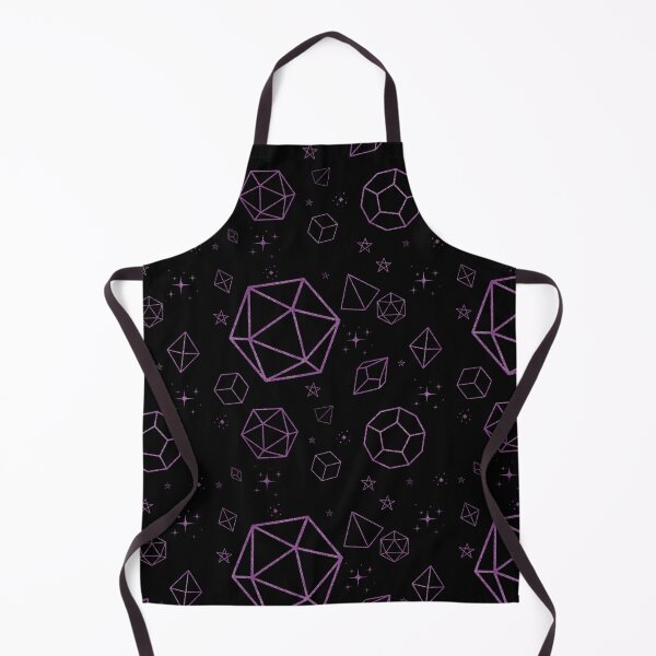 Item preview, Purple Sparkly D20 Dice Seamless Pattern Fantasy Tabletop RPG Dice Design designed and sold by annebmeadows.