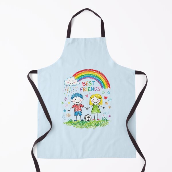 Artikelvorschau, Beste Freunde für immer – Bunte Regenbogenzeichnung für Kinder entworfen und verkauft von WAMTEES.