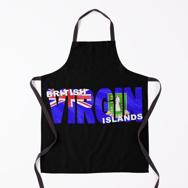 Item preview, BRITISH VIRGIN ISLANDS - Flag Flying in Wind cut to Letters Souvenir Sticker Shirt designed and sold by Adam Gormley.