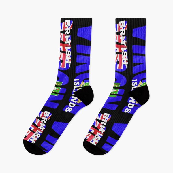 Item preview, BRITISH VIRGIN ISLANDS - Flag Flying in Wind cut to Letters Souvenir Sticker Shirt designed and sold by Adam Gormley.
