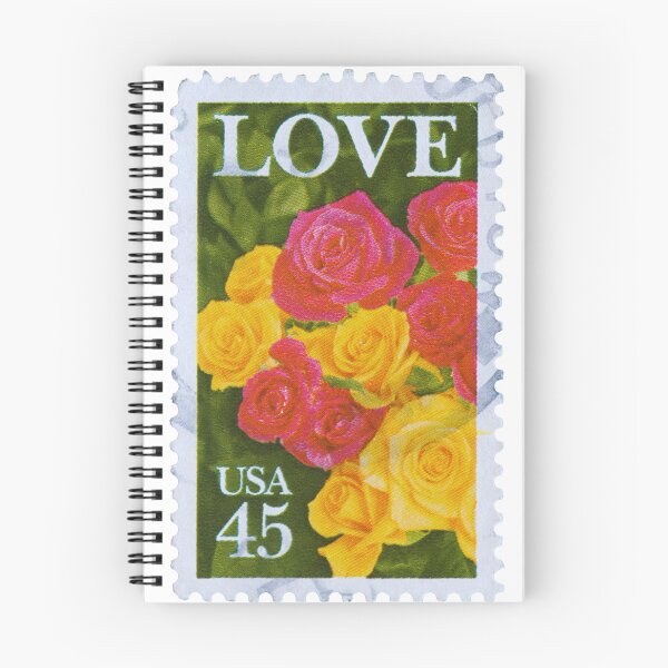 Item preview, Vintage Love in Bloom A Romantic Flowers Postage Stamp designed and sold by NOMADIC ART.
