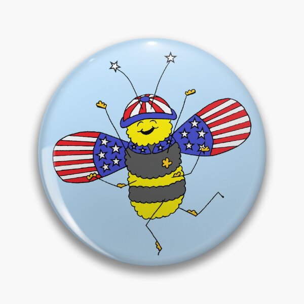 Item preview, Happy 4th of July Baby Bee Die Cut designed and sold by JoyousArt4u.