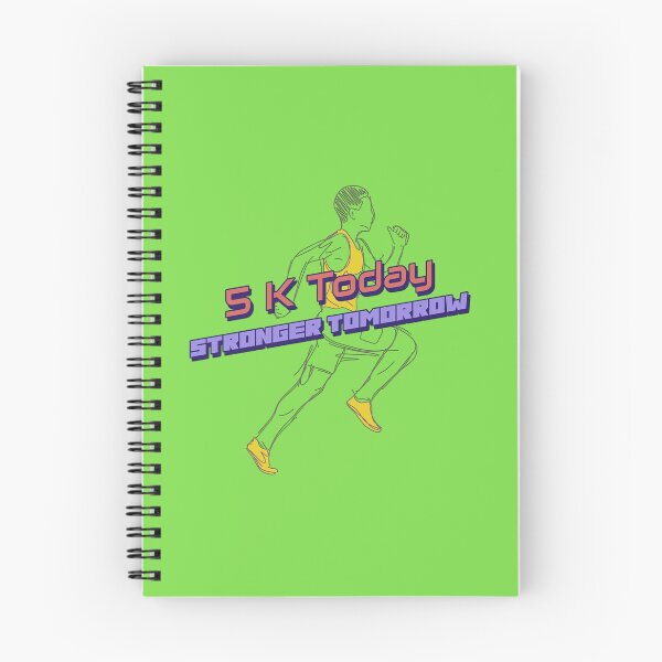 Item preview, 5K Today Stronger Tomorrow Yellow Top and Tennis with Green and Purple Letters designed and sold by LynnLLewis.