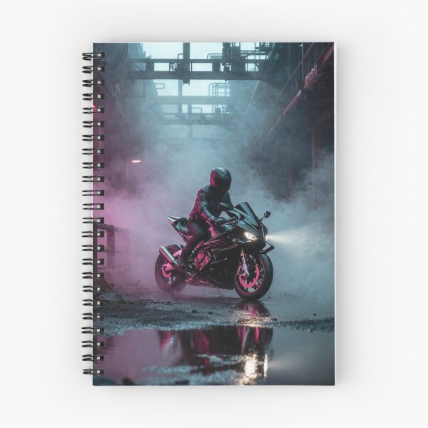 Artikelvorschau, "Neon City Dark Rider" Motorradkunst entworfen und verkauft von JustBigggie.