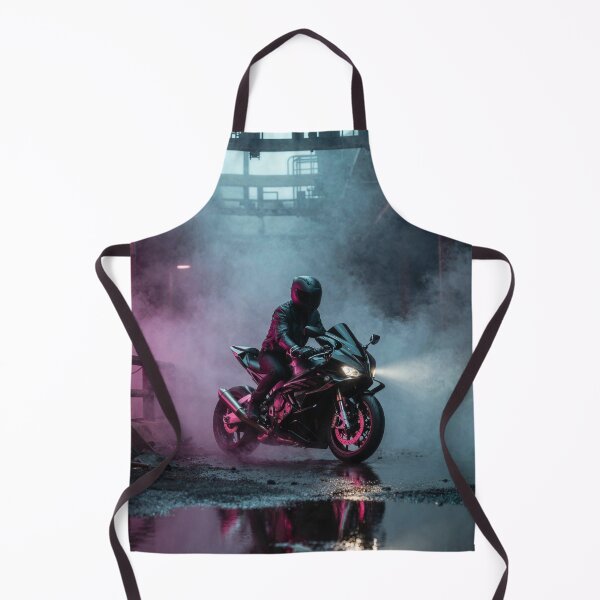 Item preview, "Neon City Dark Rider" motorcycle art designed and sold by JustBigggie.
