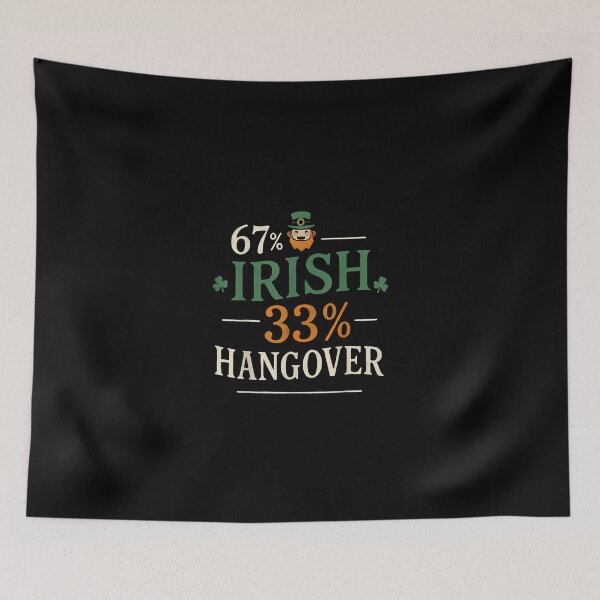 Item preview, Funny 67 Irish 33 Hungover Six Seven 6 7 Saint Patricks Day designed and sold by Intomindfood.