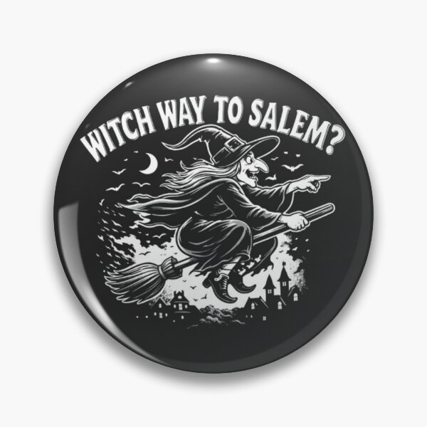 Item preview, Witch Way to Salem? – Funny Witch Broom Halloween Design designed and sold by RollFuzzy.