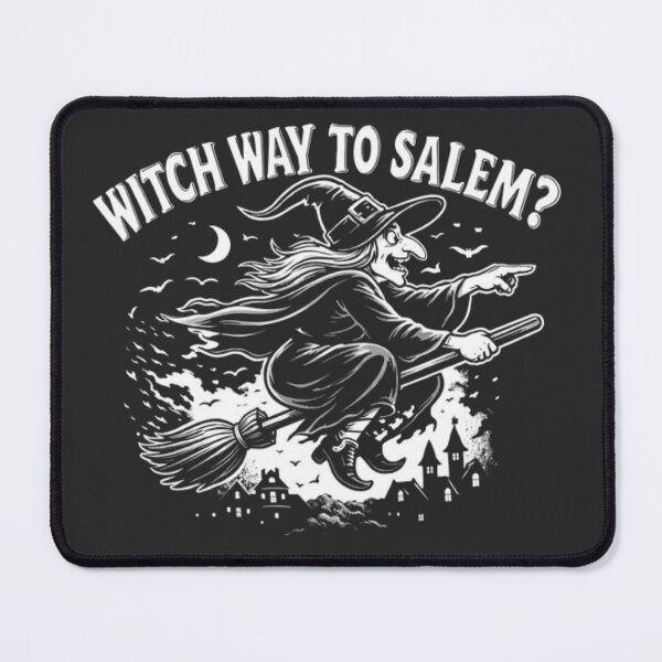 Item preview, Witch Way to Salem? – Funny Witch Broom Halloween Design designed and sold by RollFuzzy.