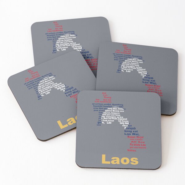 Item preview, Laos Anthem Map and Flag – Southeast Asian Heritage and Pride designed and sold by JR78.
