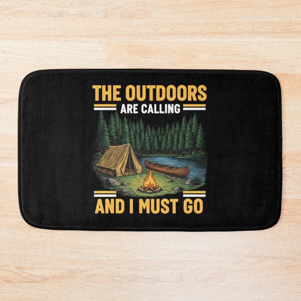 Item preview, The Outdoors Are Calling - Vintage Camping & Adventure Art designed and sold by Latikshop.