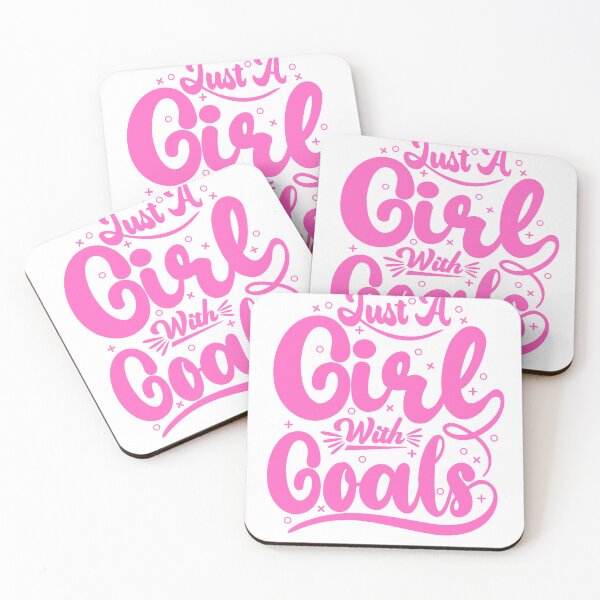 Item preview, Just a Girl with Goals – Motivational Girl Power Quote designed and sold by Design5pro.
